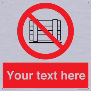 Custom Do Not Obstruct Sign